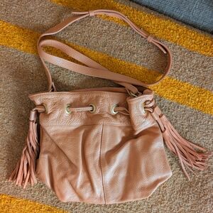 American Eagle Peach Leather Purse